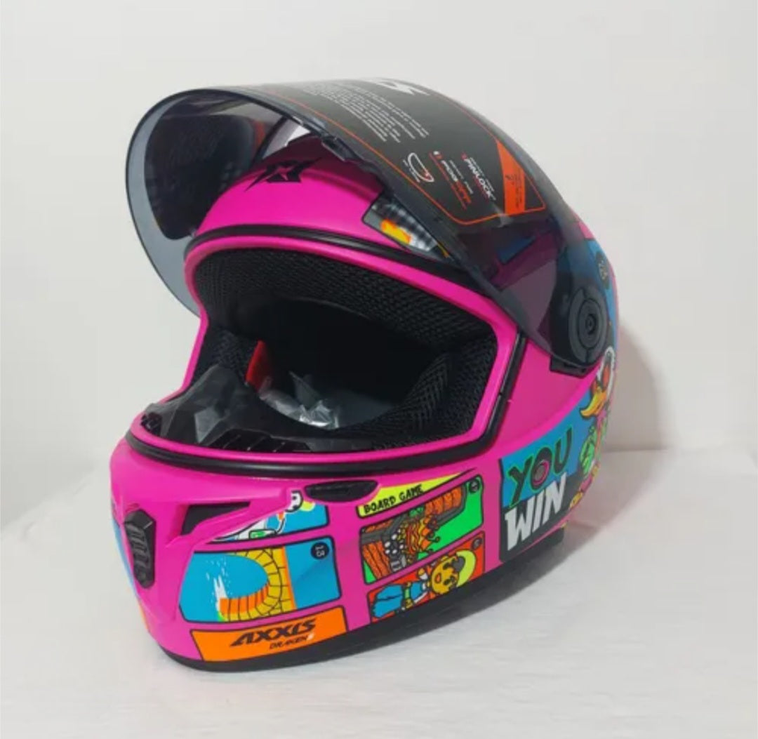 Casco Axxis Drake Oca Rosa Mate